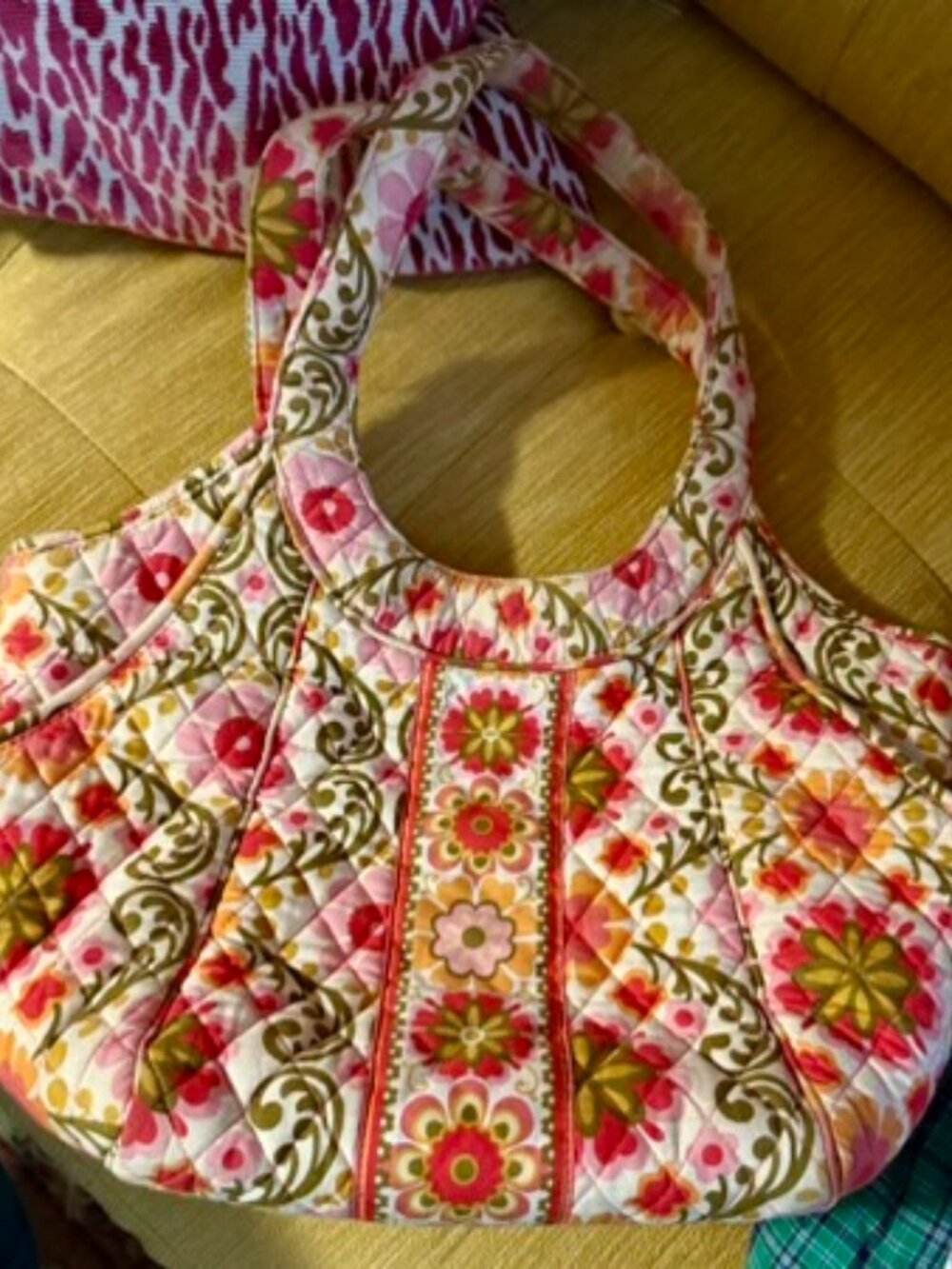 Vera Bradley Side By Side Tote Shoulder Bag in Boho Retired Folkloric Print